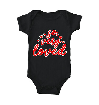 So Very Loved - Valentine's Day Adore Love Heart Child Bodysuit