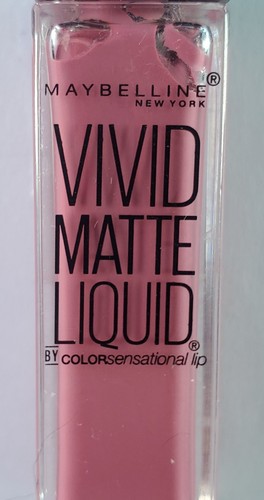 Maybelline Color Vivid Lipstick Twisted Tulip 12 Pink Matte Liquid Lip Color - Picture 3 of 5
