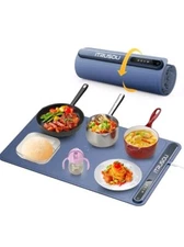 Electric Warming Tray - Full Surface Heating,Rollable & Portable,3 Temperatures