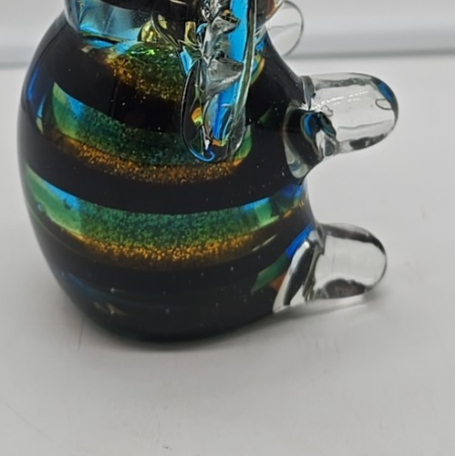 MURANO style Venice Glass shimmering Elephant Sculpture blown 6" Northern Italy - Picture 7 of 18