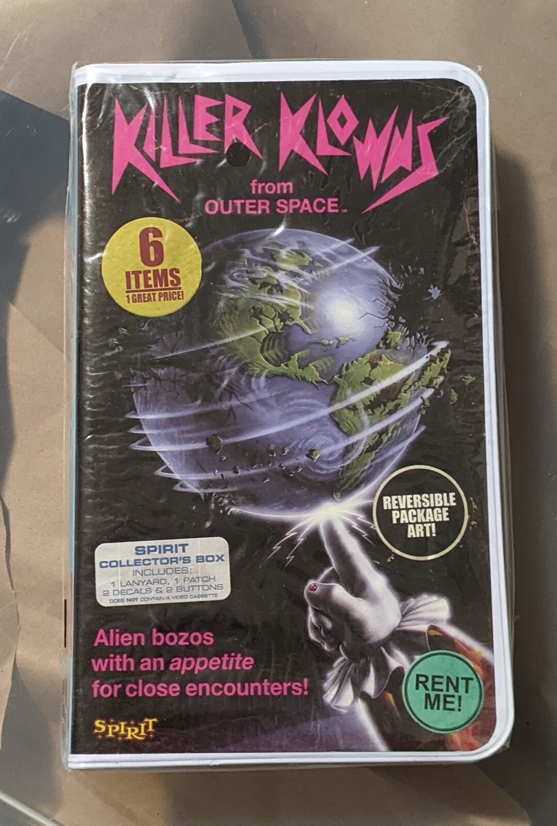 Killer Klowns From Outer Space Spirit Collector's Box VHS Shape