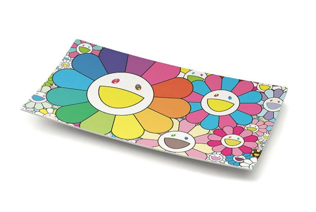 Takashi Murakami star Exhibition Pop-up Flower Plate Exclusive