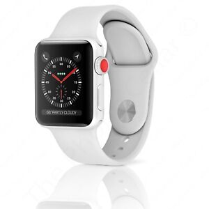 Apple Watch Series 3 38mm Silver Aluminum Case White Sport Band GPS LTE Cellular 190198803870 | eBay