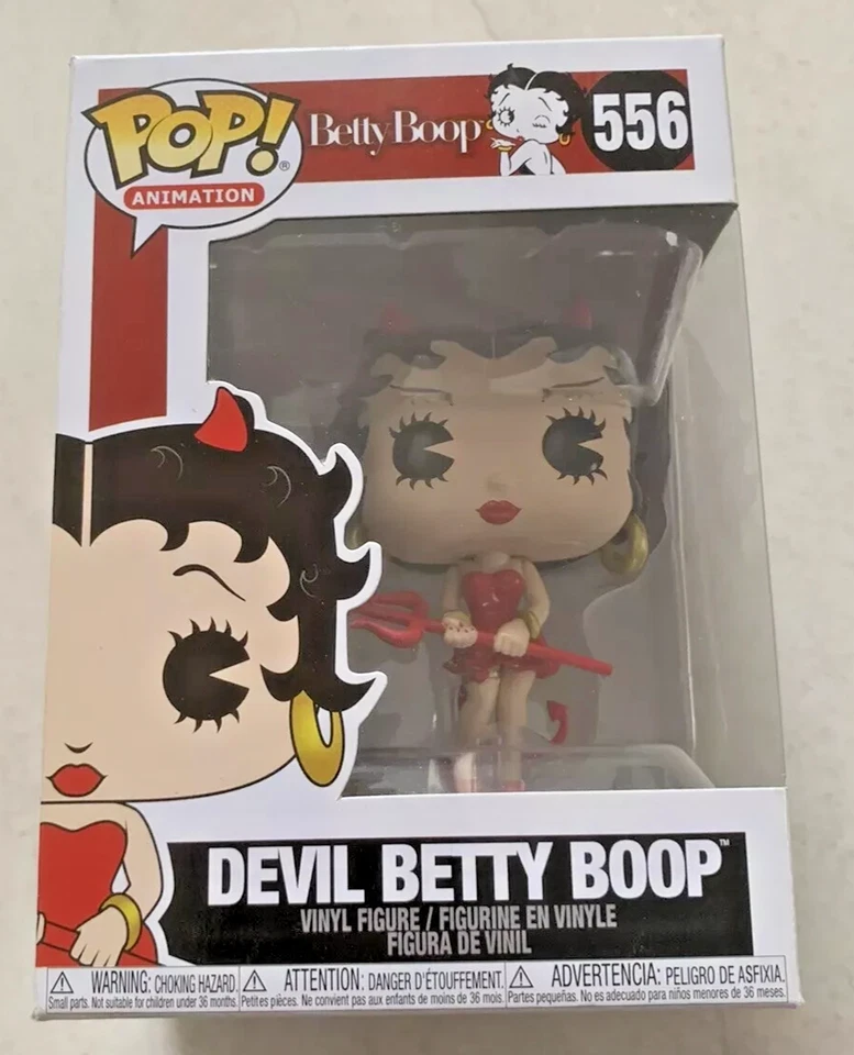 RARE Devil Betty Boop 556 FUNKO POP VINYL NEW IN MINT BOX + PROTECTOR Foto 2 de 2