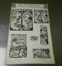 1940's SEXploitation Presskit Insert COCAINE Thrill Kills & CALL OF THE BLOOD VF