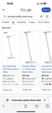 Koncept Splitty Led Lamp - Matte white  - brand new - Minimalist Silhouette 