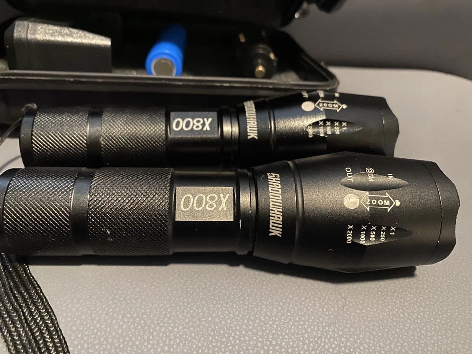Shadowhawk Tactical Striking Telescopic Flashlight X800 &Case & Batteries 2 Pack - Image 3 of 4