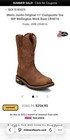 Justin Men’s Waterproof Cowhide Square Toe Composite Toe 11" Work Boots 10D — photo 4