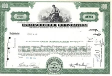 Harnischfeger Corporation - Original Stock Certificate - 1964 -N7311