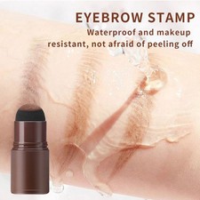 Conjunto de 1 corrector de cuero cabelludo en polvo sello de cejas cosmético de uso duradero para mujeres