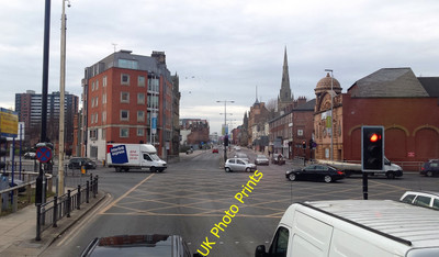 Photo 6x4 Chapel Street/Trinity Way junction Manchester Looking towards  c2016