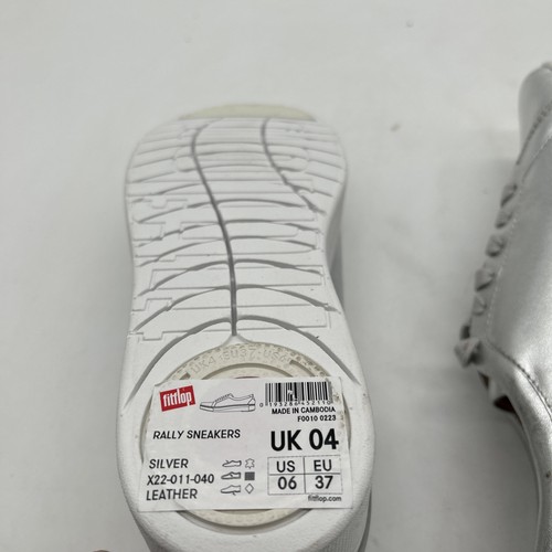 Zapatillas Fitflop Rally Plateadas Mujer en UK 4 DEFECTOS NUEVOS - Imagen 7 de 8