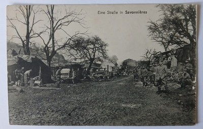 AK - Foto - Eine Strasse in Savonnieres / Feldlager - 1WK. Feldpost 1915