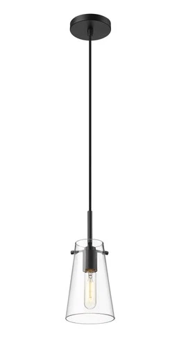 Z-Lite 7508MP Kira 5"W Mini Pendant - Black - Picture 6 of 12