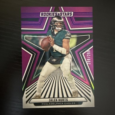 Jalen Hurts 2024 Rookies & Stars Purple /299 #76  Eagles - last on print