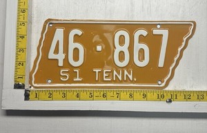 1051 Tennessee License Plate