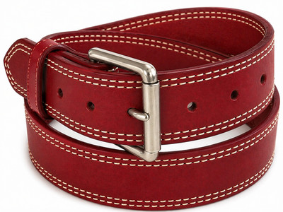 AMISH MADE WICKETT & CRAIG 1.5'' STITCHED REAL LEATHER WORK GUN HOLSTER BELT USA