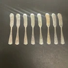 Set of 8 Vintage Gorham Sterling Silver Butter Knives Etruscan Greek Style 8BK