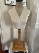 Bernstein Vintage Female Mannequin Display Wood Base Adjustable NY Rare Find