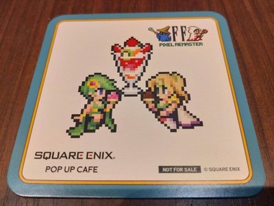 Final Fantasy Pixel Remaster FF4 Pop-up Cafe Coaster Limited Edition