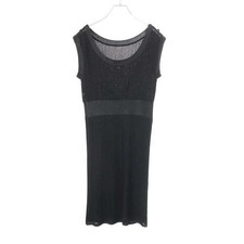 CHANEL Sleeveless Dress P37549K02416 Black 42 Used MESC-0