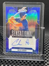 Colin Houck 2025 Prizm Sensational Signature / Auto Blue Prizm #06/49 Mets
