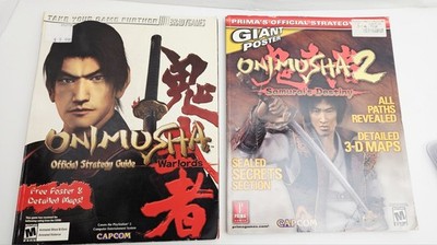 Onimusha Warlords & Onimusha 2: Samurai's Destiny Strategy Guide Poster Included