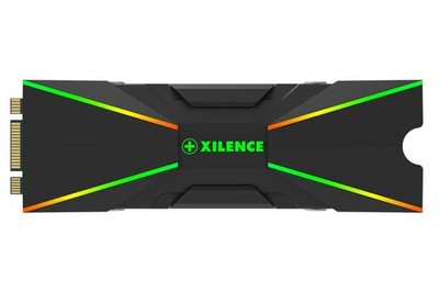 Xilence M2SSD.B.ARGB M.2 2280 SSD PCIe NVMe/SATA Cooler, 3PIN ARGB 5V, Easy Asse
