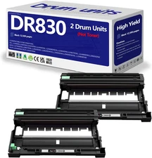 DR830 Drum 2 Pack Compatible Replacement for Brother Dr830Xl DR-830 Tn830 Drum U