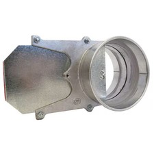 Nordfab 8010002302 Round Blast Gate, Cast Aluminum, 20 Ga, 7 In W, 5 3/4 In L,
