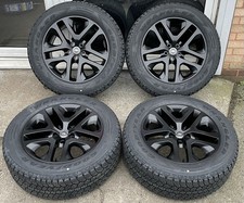 20 GENUINE DEFENDER 90/110 ALLOY WHEELS TYRES A/T 255/60/20 GOODYEAR SATIN BLACK