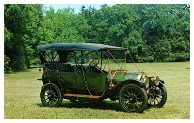1912 Overland Model 61 Touring Car Oakland NJ Postcard AF18