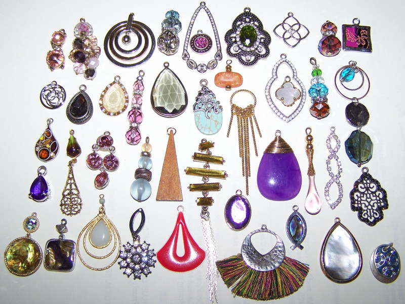 JewelryParts Lot Craft JewelryMaking Art  Acrylic Glass Stone Rhinestone Crystal