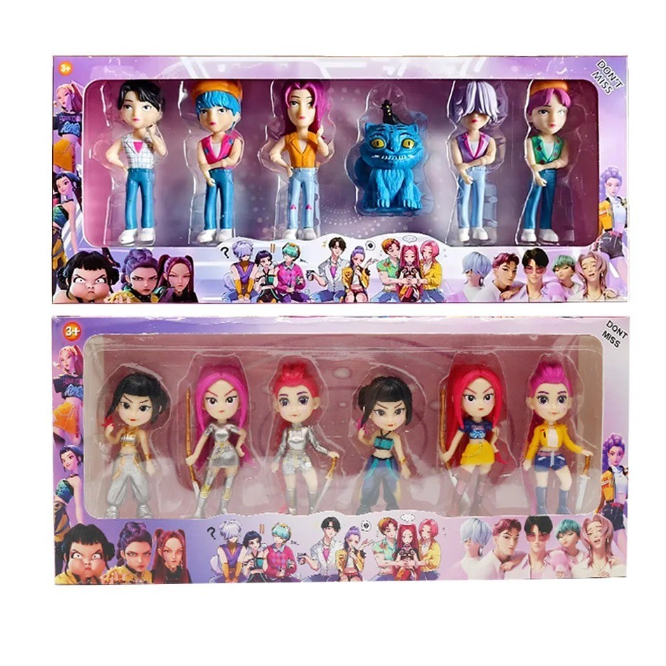 12PCS Cosplay K-pop Demon Hunters Dolls Model Collectible Figure Toy US
