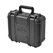 Tough Case Black 13.5 in Watertight Dustproof Foam Insert Heavy Duty Storage Box