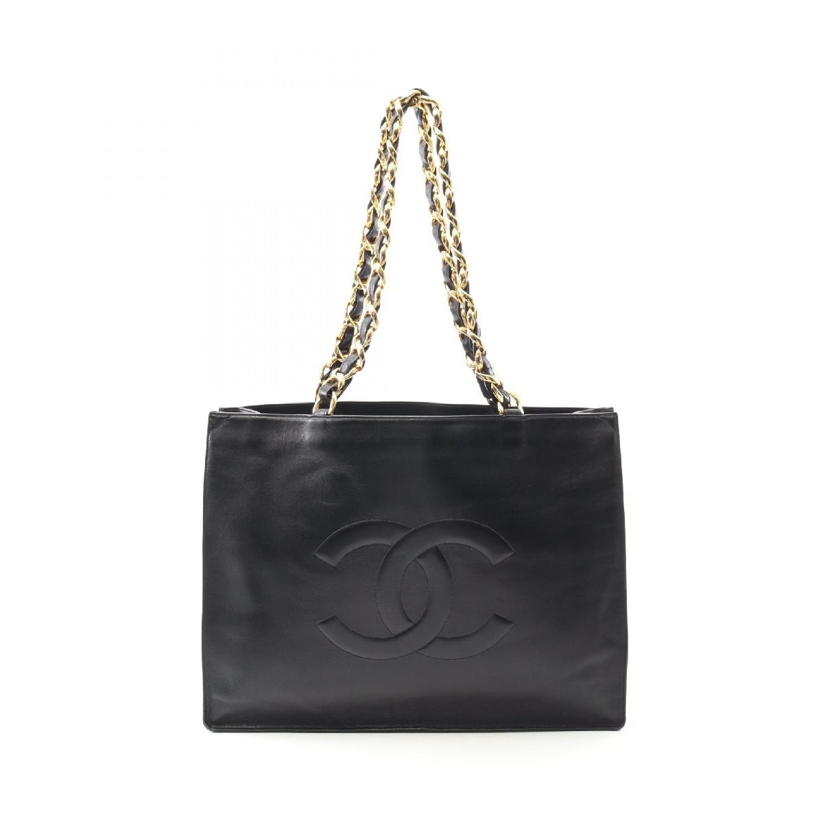 Chanel Lambskin Leather Tote Bag 59888 Black Luxury Handbag