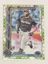 2025 Topps Baseball Holiday Agustin Ramirez #H19 (RC) Holiday Plaid Miami