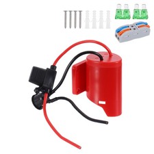 Battery Adapter Converter for 12V Battery with Wire Terminal, 1 Set 14pcs, Red
