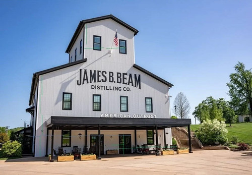 Destilería Jim Beam impresa en 3D, escala HO - Imagen 3 de 3
