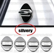4pcs Silver Door Lock Protector Cover Buckle For Honda Crv Cr-v 2012-2016