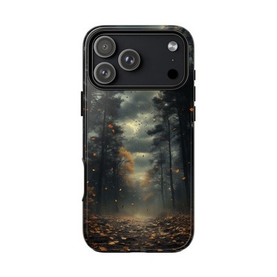 Phone Ink - iPhone/Galaxy/Pixel | Slim Tough Case - Forest Trees Storm Clouds