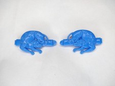 Vintage Goody Set Of 2 Blue Dog Snap Tight Barrette Hair Clip 1970s 1980s