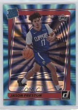 2021-22 Panini Donruss Rated Rookie Holo Teal Laser Jason Preston #210 17lu