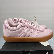 Adidas VL Court 3.0 K. Pink Sparkle / Gum Bottom Size 4 Y / 5.5 Women's NEW