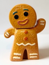 Gingerbread Man Cookie Jar Ceramic 9.25in Holiday Kitchen Christmas Decor