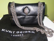 KURT GEIGER - MINI BORSA KEW - CON PARAPOLVERE - NERO