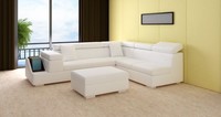 Ecksofa L Form Sofa Couch Polster Sofas Wohnlandschaft Ledersofa Hocker Couchen