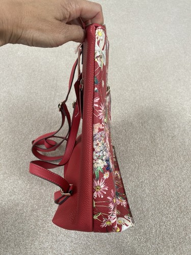 FIORELLI MEDIUM FINLEY (LAPTOP) RED FLORAL BACKPACK RUCKSACK - NEW WITH TAGS - Picture 19 of 19