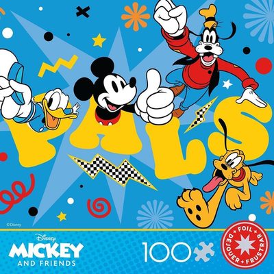 Ceaco Disney Mickey & Friends Mickey & Pals Foil Puzzle 100 Piece