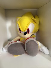 Sonic Il Riccio Giallo Super Sonic Zaino Peluche Imbottito 22" Cinghie Rosse